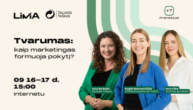 Renginio įrašas | Tvarumas: kaip marketingas formuoja pokytį