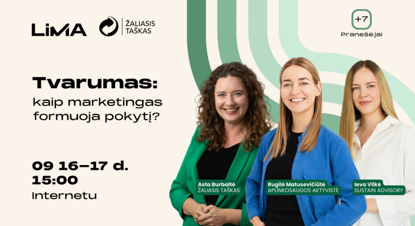 Renginio įrašas | Tvarumas: kaip marketingas formuoja pokytį