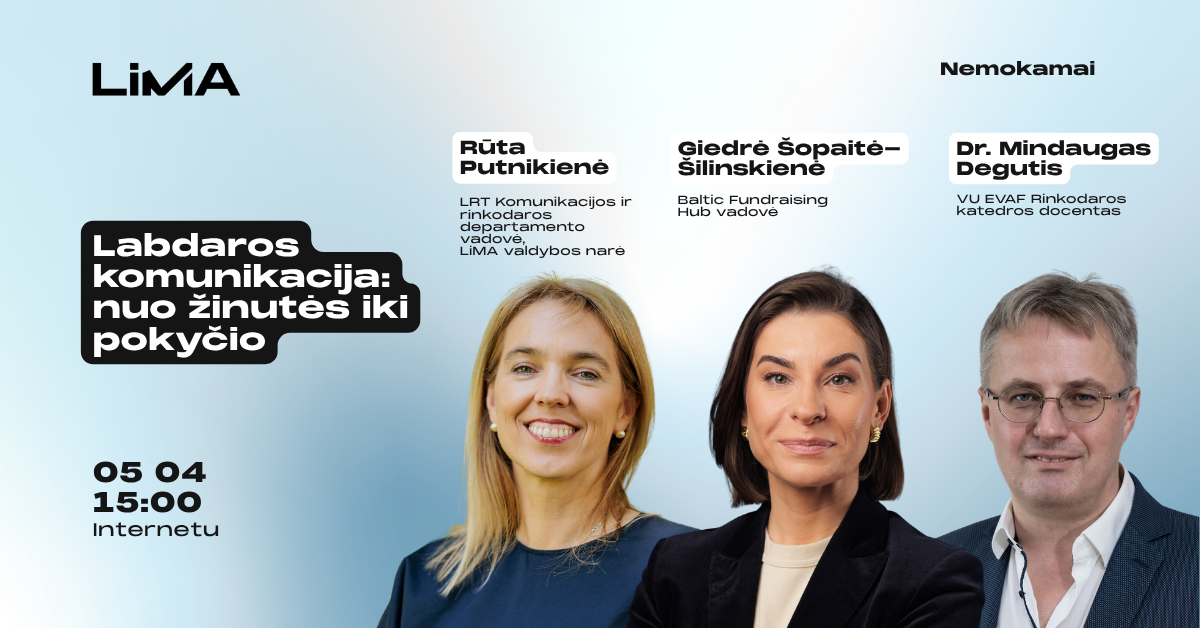 Labdaros komunikacija: nuo žinutės iki pokyčio