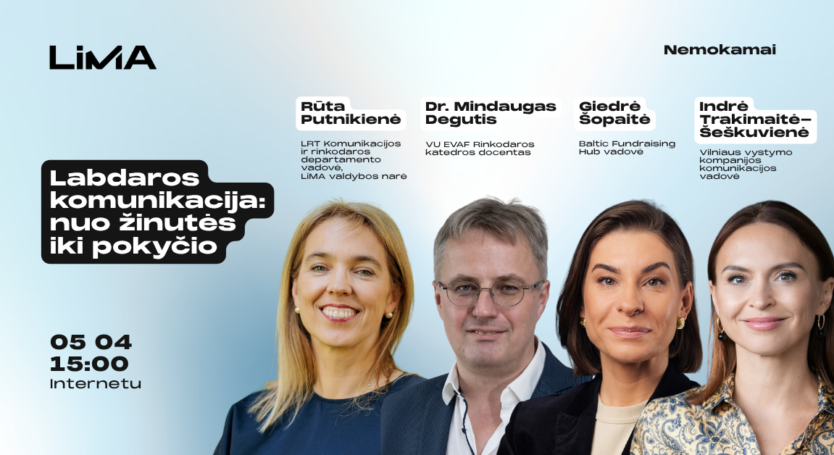 Renginio įrašas | Labdaros komunikacija: nuo žinutės iki pokyčio