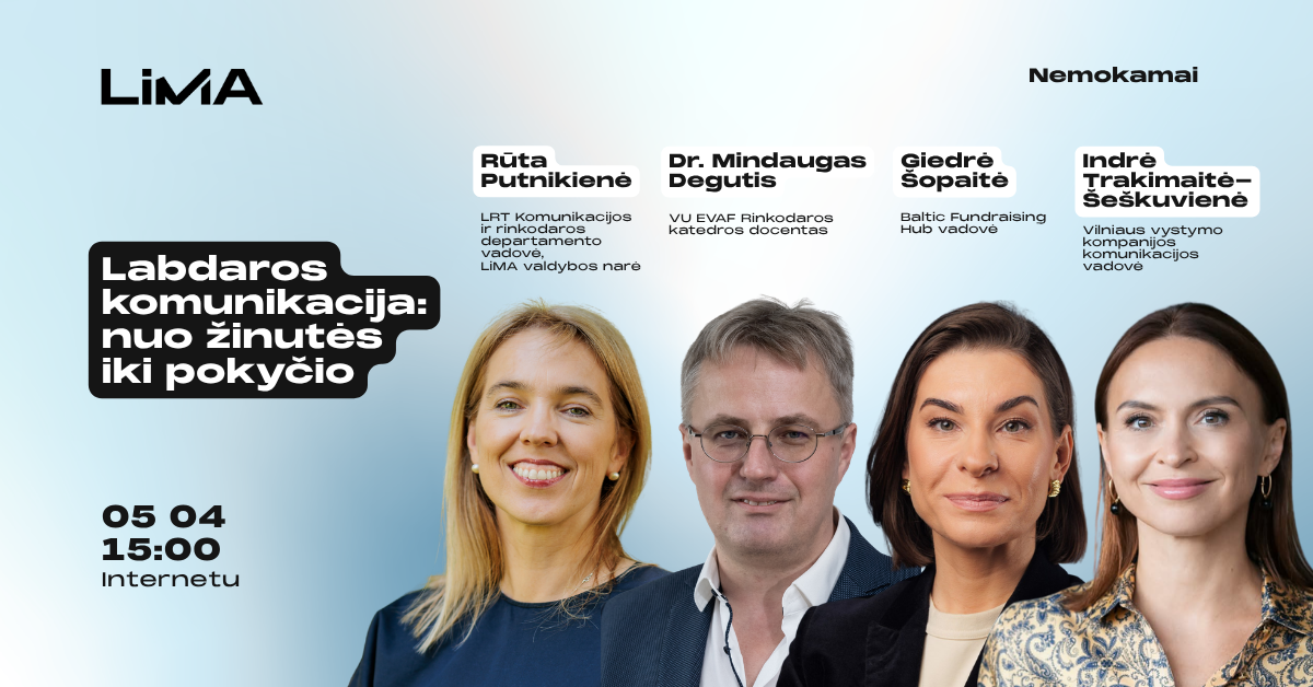 Labdaros komunikacija: nuo žinutės iki pokyčio