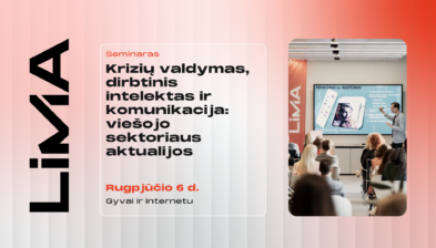 Krizių valdymas, dirbtinis intelektas ir komunikacija