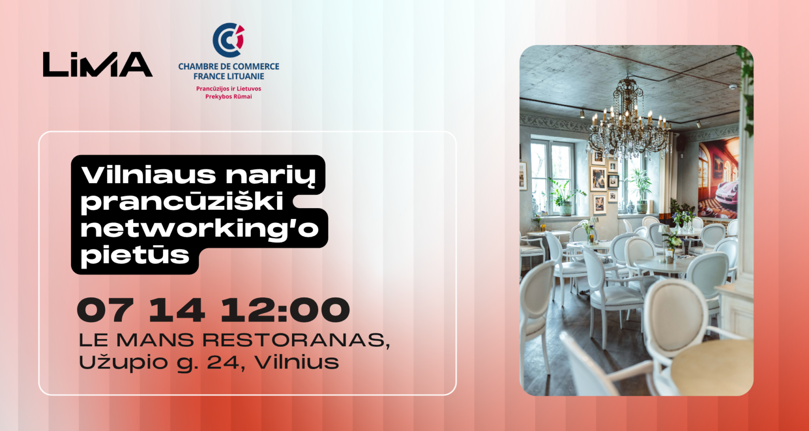 Vilniaus narių prancūziški networking'o pietūs
