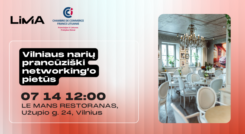 Vilniaus narių prancūziški networking’o pietūs