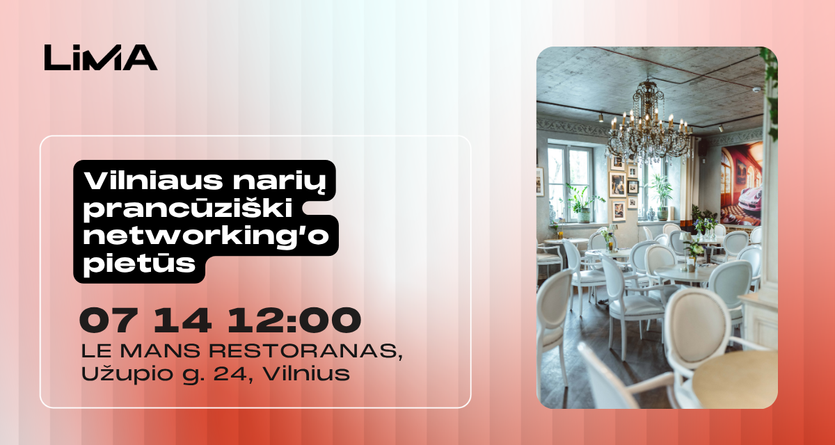 Vilniaus narių prancūziški networking'o pietūs