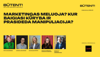 LiMA diskusija festivalyje BŪTENT!
