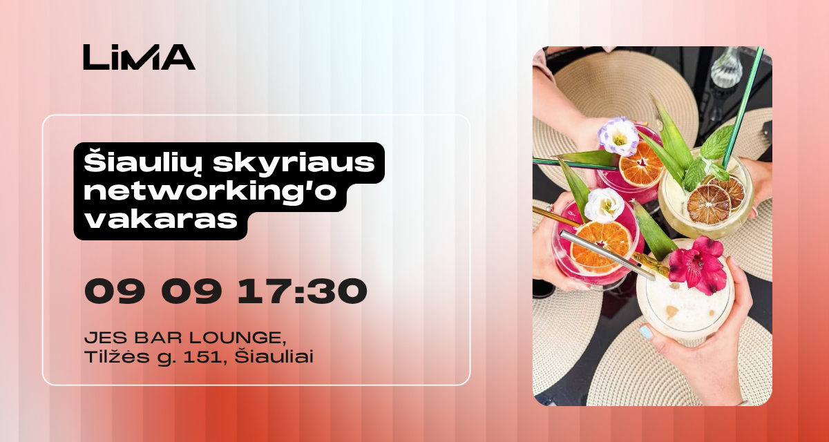 Šiaulių skyriaus networking'o vakaras