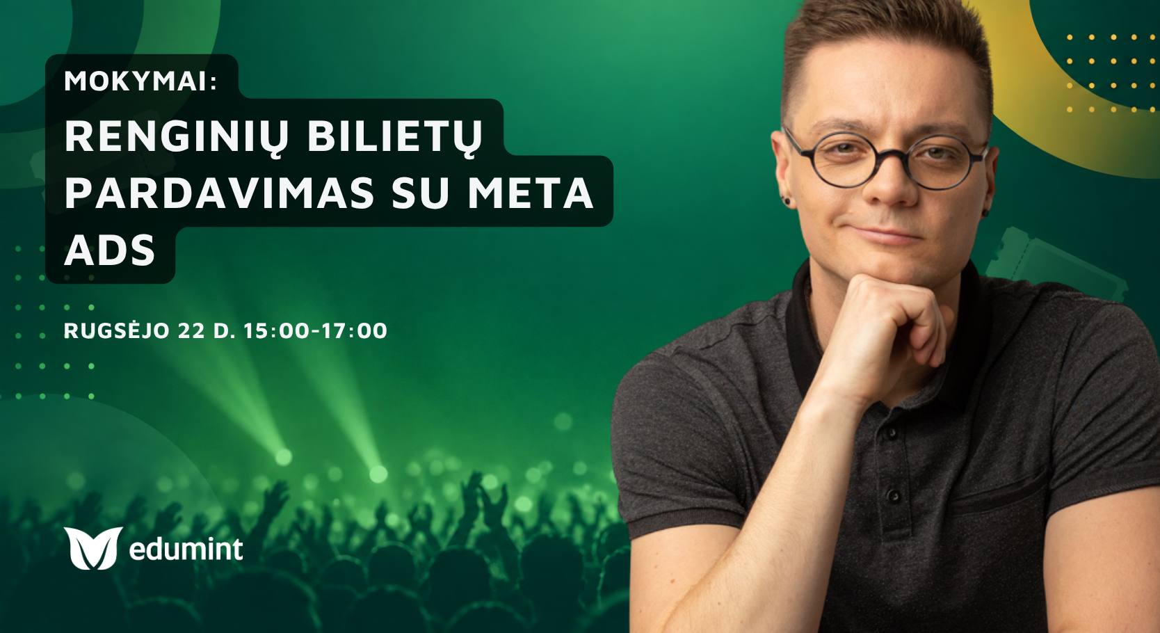 Renginių bilietų pardavimas su Meta Ads